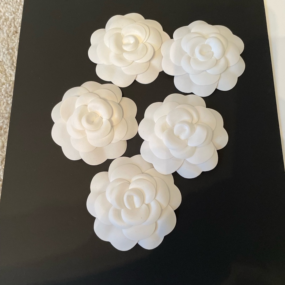 Chanel camellia white